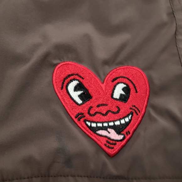 Keith Haring X Shoe Palace Colab Brown Embroidered Swim Trunks Men's Size M - Picture 2 of 10